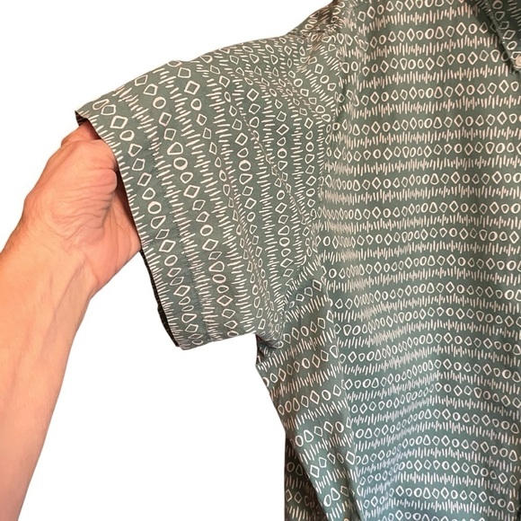 Sonoma Short Sleeve Men’s Green Pattered Shirt-Size 4XB - Picture 12 of 13